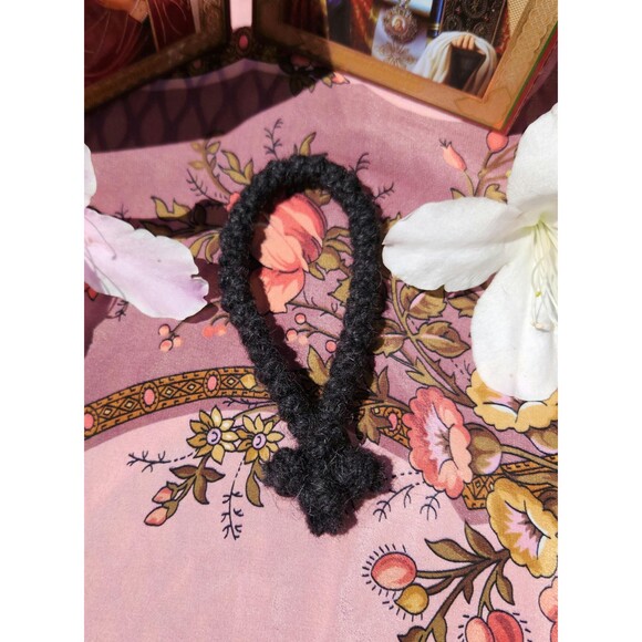 Handmade Orthodox Prayer Rope 33 Knots 100% Hebridean Wool Eastern Christian - Picture 2 of 5